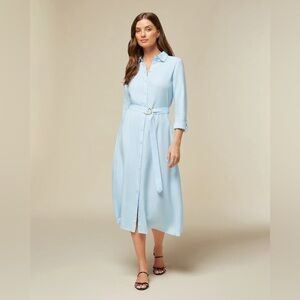 Rachel Parcell Belted Shirt Midi Dress